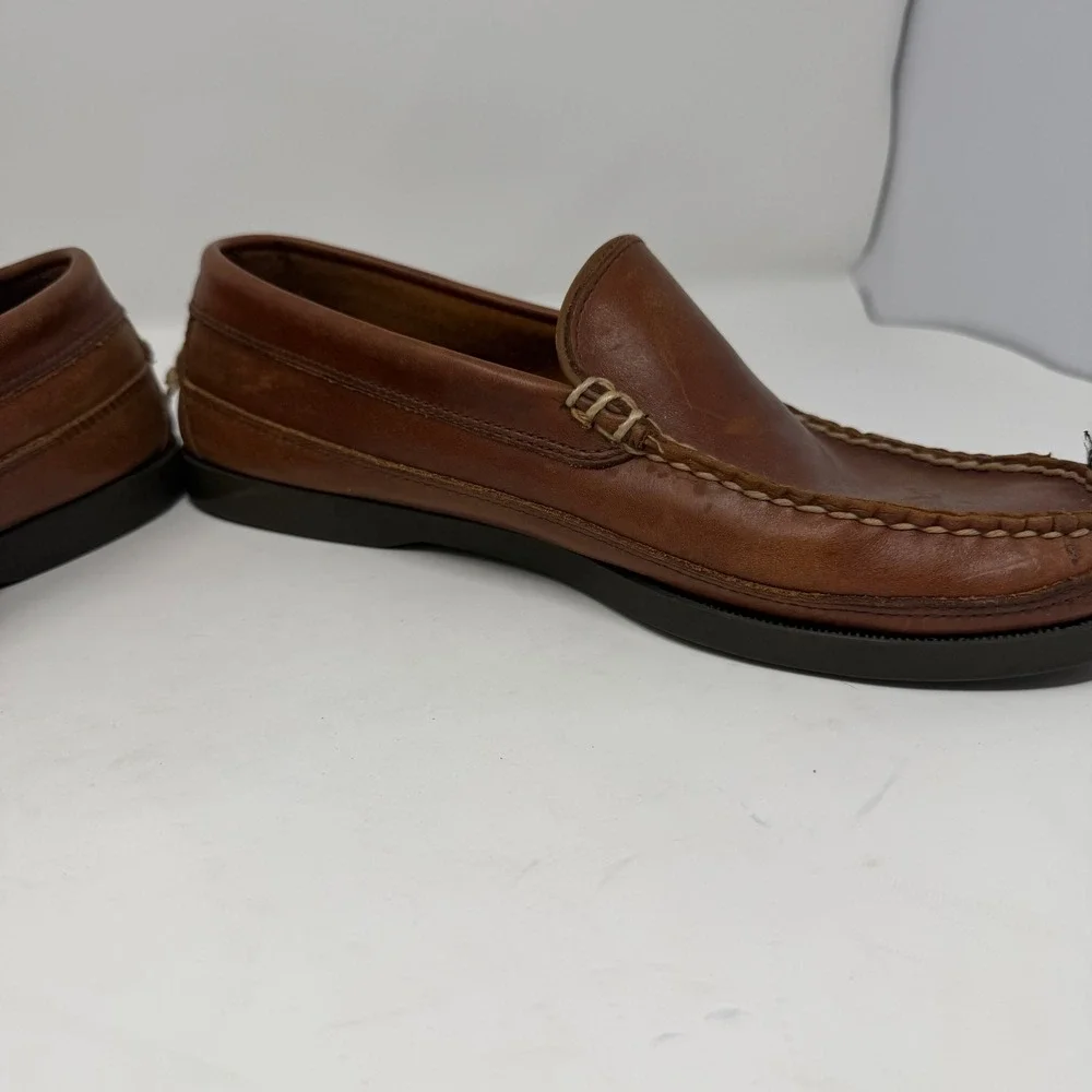 LL Bean Classic Venetian Loafer Moccasin Brown Leather Mens Size 9